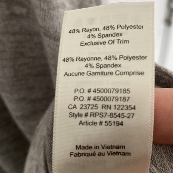 ARITZIA - wilfred free Rosa swing dress sleeveless soft grey size medium - Picture 7 of 7